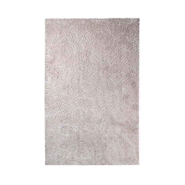 Homeroots 5 x 8 ft. Shag Stain Resistant Rectangle Area Rug, Beige 486791 - main